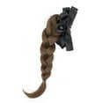 thumbnail image 5 of Synthetic Fiber Braid Ponytail Extension with Bowknot Claw Clip for Natural Lookings Women and Girl Braided Extension, 5 of 9