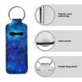 thumbnail image 6 of Yuyamidu Galaxy Chapstick Lipstick Holder Starry Sky Lip Balm Keychain Holder for Women Chapsticks Sleeve Travel Accessories Blue Lipstick Pouch Keychain, 6 of 6