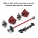 thumbnail image 5 of Vogacara 1/14 RC coche caja de cambios Metal diferencial automóvil reemplazo de pieza Kit de reparación reemplazo para WLtoys 144010 144001 144002 Kits de construcción modelo Rojo Vogacara FN010452-01, 5 of 6