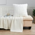 thumbnail image 5 of Home Soft Things Shar Pei Faux Fur Decorative Throw Pillow Covers, Soft Velvety Pillow Cases Cushion Covers, No Pillow Insert, Set of 2, Bright White, 20" x 20", 5 of 5