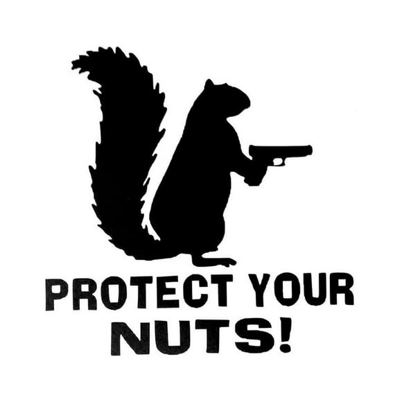 Squirrel Squirrel Officer Car Bumper Sticker