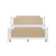 thumbnail image 2 of Hillsdale Furniture Melanie Wood and Cane King Bed, White, 2 of 18