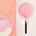 thumbnail image 4 of Visland Powder Puff with Handle Reusable Long Hair Lollipop Shape Portable Makeup Highlighter Puff Daily Use, 4 of 8