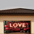 thumbnail image 6 of Meggemo 78.7 x 59.1 Inches Valentine's Day Garage Door Banner Backdrop Outdoor Yard Party Decor Romantic Hanging Flag Decoration, 6 of 6