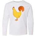 thumbnail image 3 of Inktastic Cute Yellow Chicken Long Sleeve Youth T-Shirt, 3 of 5