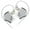Silver No Mic, variant on KZ ZSN PRO 2 in-Ear Monitor, 1BA+1DD Hybrid Driver HiFi Earphones IEM, Wired Earbud, Detachable Silver-Plated Recessed 0.75mm 2Pin Cable for Audiophile(without Mic, Blue)