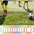 thumbnail image 4 of Obstacle Course Ring Set Exercise Hoop Large Hoop Plastic Toys Playground Toys for Gymnastics Practice Party Games Educational Activities Holiday Decor, 5 Colors(12 Pcs,15.8 Inch), 4 of 6