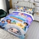 thumbnail image 3 of Abominable Conjunto de sábanas temático, trío de piezas, cómodo y amigable con la piel, diseño único, regalo de decoración para el hogar para familiares, amigos y fans, 90 cm * 190 cm, 3 of 6