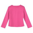 thumbnail image 4 of Dwellite Long Sleeve Shirts for Girls Oversized Crewneck Shirts Fall Tops Tees 4-14 Years Hot Pink 130, 4 of 5