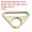 Light Bronze, variant on Uxcell Triangle Buckle Adjuster D Ring, Metal Triangle Buckles with Bar Swivel Clip for Purse Bag Straps Loop Dog Tag Clip Silver White 1.5 Inch