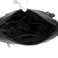 thumbnail image 1 of Bolsa de hombro de PU para mujer bandolera de color sólido de múltiples capas (negro) Likrtyny Para Estrenar, 1 of 9