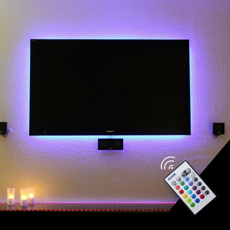 BASON USB LED TV Backlight Kit for 42 to 50 Inches, Bias Lighting LED Strip for Back of Tv Lighting Home Movie Theater Decor (Best 50 Inch Tv Deals)