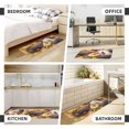 thumbnail image 6 of Fuzoiu Cute Panda Sunflower Print Kitchen Floor Mat 2 Sets,Kitchen Rugs and Mats,,Non Skid Waterproof Kitchen Floor Mat for Kitchen,Home Office,Sink,Laundry, 6 of 6