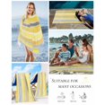 thumbnail image 5 of Yellow Nordic Style Stripes Beach Towels Oversized Super Absorbent, Yellow Gray Texture Lightweight Bath Towel Quick Dry Sets For Bathroom/Pool/Rv Camping/Beach Play/Gym Room/Picnic 23"x47", 5 of 8