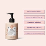 Maria Nila Colour Refresh, Cacao 10.1 Fl Oz, Brown Hair mask, Semi-Permanent Pigments, 100% Vegan & Sulfate/Paraben free