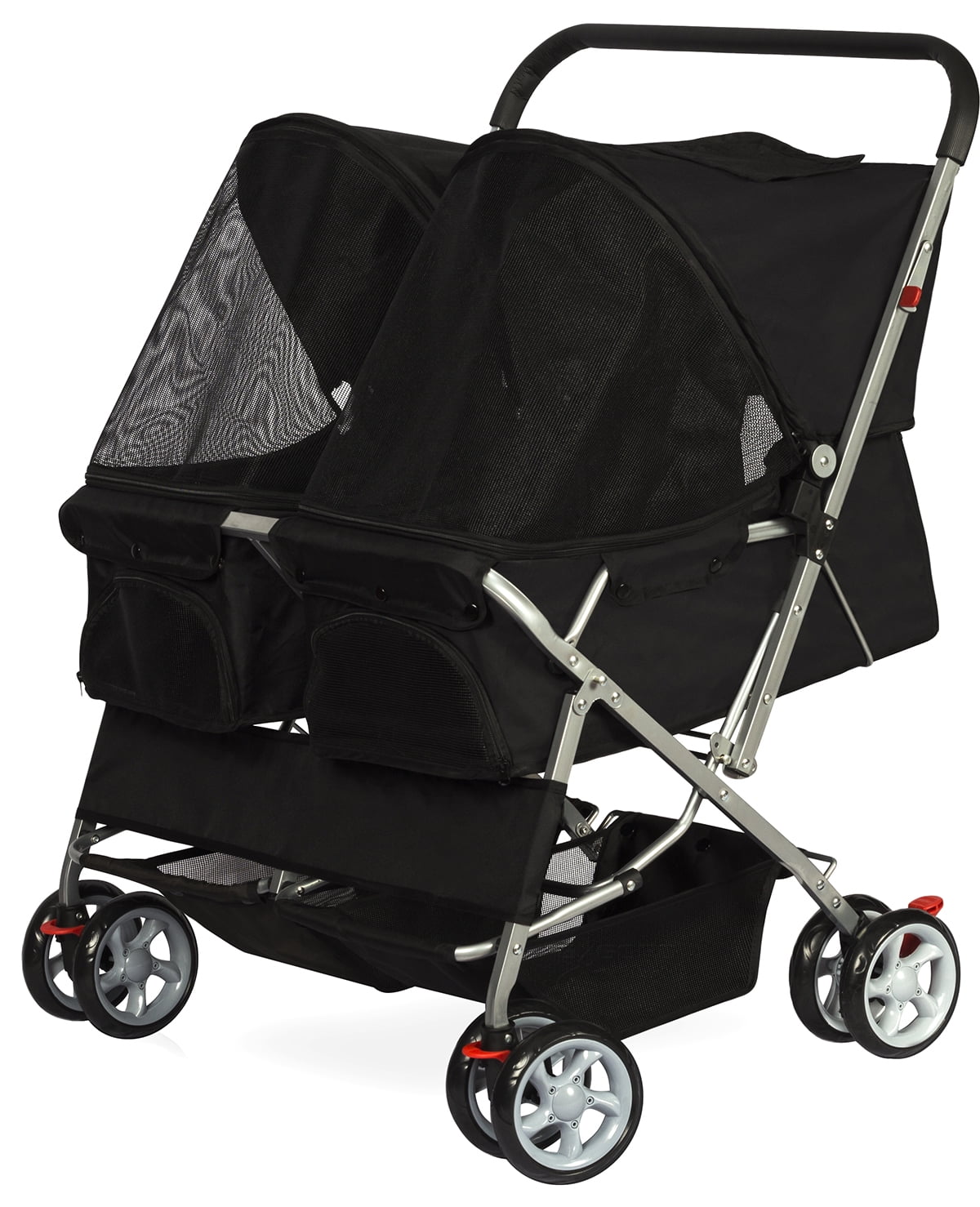 paws and pals double pet stroller