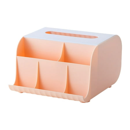 

Njspdjh Zipper Storage Bags for Clothes Facial Tissue Dispenser Box Cover Holder With Storage Multifunction Desktop Storage Box For