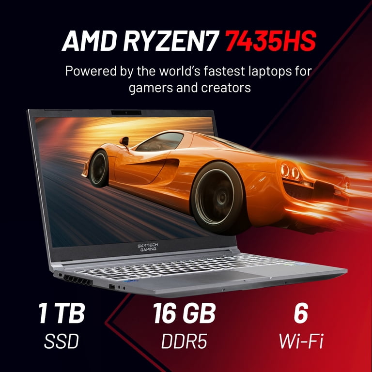 Skytech Gaming Lumi Gaming Laptop AMD Ryzen 7 7435HS NVIDIA