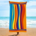 thumbnail image 2 of AUQ Beach Towels,Extra-Wide Surface Quick Dry Beach Towel,Wrinkle Proof Microfiber Beach Towel,Style1,28"x56", 2 of 4