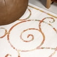 thumbnail image 5 of JONATHAN Y SAVANNAH 2 x 8 Runner Rug, Danae Filigree Scroll Machine-Washable Reversible - Cream/Terra, SVH100A-28, 5 of 9