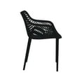 thumbnail image 5 of Meridian Furniture Mykonos Black Outdoor Patio Dining Chair (Set of 4), 5 of 8