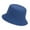Blue, variant on Blank Cotton Bucket Hat Fishing Hunting Hat Unisex Summer Outdoor Cap-Aqua