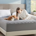thumbnail image 4 of Protector de colchón impermeable Bedsure acolchado Queen Grey, 4 of 7