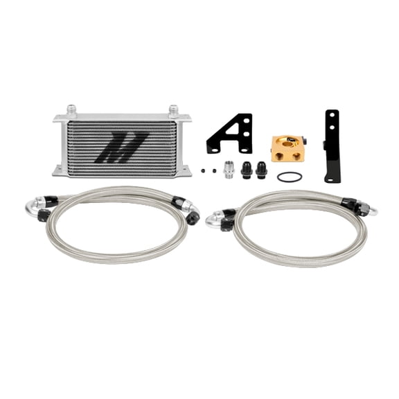 Mishimoto MMOC-STI-15T Oil Cooler Kit Compatible With Subaru STI 2015  Silver