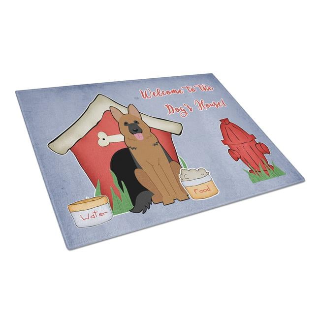 German Shepherd Cutting Board Tempered Glass