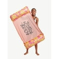 thumbnail image 5 of Justice 44" Inflatable Packable Mesh Hammock Pool Float - Converts to Chair, Drifter, Saddle or Hammock, Pink Daisy Color, Ages +, 5 of 6