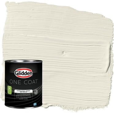 Glidden One Coat Interior Paint and Primer, Cold Foam / White, 1 Quart, Eggshell