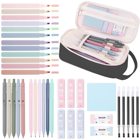 Kit de Papelería SKYDUE con Estuche para Lápices 38 piezas