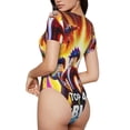 thumbnail image 2 of Rocae Roblox pour une Pièce Col Rond Manches Courtes Justaucorps pour Femmes Justaucorps Basique Décontracté Combinaison Quotidienne T-Shirts-Moyen, 2 of 7