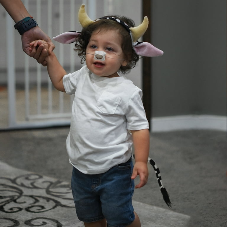 Cow Animal Dress Up Kit Ears Headband Tail Nose Cute Toddler Halloween Costume Cow Animal Dress Up Kit Ears Headband Tail Nose Cute Toddler Halloween Costume