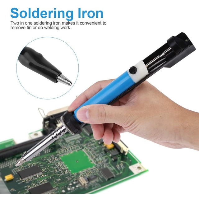 Soldador eléctrico de 220V y 30W, bomba de desoldar eléctrica, herramienta de soldadura con mango ShuxiuWang 8390612956249