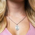 thumbnail image 3 of PicturesOnGold.com Saint Joyce Religious Medal - 1/2 X 2/3 inch Size of Dime, Solid 14K White Gold, 3 of 7