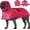 NeonPink, variant on Dog Raincoat, Waterproof Dog Rain Jacket with Convertible Hood/Collar, Adjustable Belly-Protect Rain Coat for Meidum Dogs Poncho Reflective (Black, M)