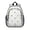 Excavator and Triangle, variant on Tractor and Harvesters Cream Pattern Backpack for School, Cute School Bag with Adjustable Shoulder Straps and Padded Back, 15"x11.42"x5.5"