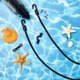 thumbnail image 3 of 6 accesorios para kayak, cuerda elástica de 18 pulgadas y 6 mm con gancho de cuerda elástica con tornillo, juego de hebilla fija, 3 of 5