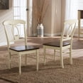 thumbnail image 6 of Bowery Hill Farmhouse Hardwood Cottage Dining Chair in Cream White (Set of 2), 6 of 6