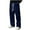 Dark Blue, variant on purcolt Mens Yoga Sweatpants Athletic Lounge Pants Drawstring Baggy Pants Casual Open Bottom Wide Leg Trousers