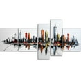 thumbnail image 1 of Design Art Colours of The City Canvas Print Set, 1 of 2