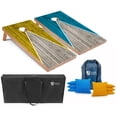 thumbnail image 1 of Tailgating Pros Pyramid Cornhole Board Set w/ Bean Bags and Carrying Case - 3'x2' Corn Hole Toss Game - Optional LED Lights, 1 of 6