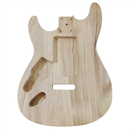 Maple Bass Body Unfinished Electric Guitar Body Maple Empty Guitar Barrel for Style Instrument Replacement Part  DIY Electric Guitar Accessories