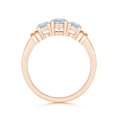thumbnail image 2 of Angara Natural 0.4 Ct. Aquamarine Classic Ring in 14K Rose Gold for Women (Ring Size: 3), 2 of 9