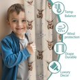 thumbnail image 3 of Blackout Kids Curtains,Beige Highland Cow Flower Pattern Childrens Insulated Curtains Set Of 2,Bedroom Essentials,Toddler Room Decor 52"x63", 3 of 5