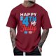 thumbnail image 2 of Tops para hombre, blusas y camisas de cuello redondo y manga corta para hombre, tops casuales de cuello redondo y manga corta con estampados especiales para hombre., 2 of 5