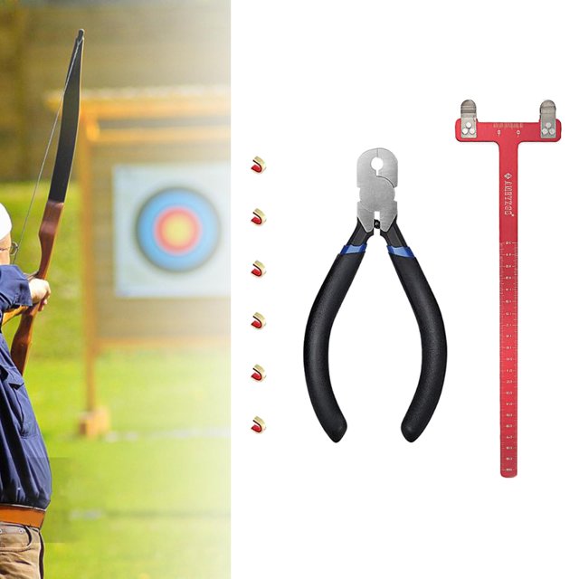 Juego de alicates de hebilla de regla T de tiro con arco para rojo Sharpla Alicates de tiro con arco