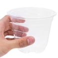 thumbnail image 5 of TABLZONE 12-Pack Clear Round Plastic Flower Pots Nursery for Balcony, Indoor and Outdoor Gardening, 5 of 8