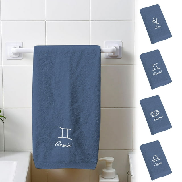 Juego de Toallas de Baño, Suaves y Absorbentes, de Calidad de Spa de Hotel de Lujo, de Secado Rápido para Baño, Piscina, Gimnasio, Yoga y Ducha, 35 X 75 Cm, Estampado de Rayas, Fácil de Limpiar, Incl